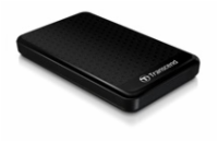 TRANSCEND 1TB StoreJet 25A3, 2.5”, USB 3.0 (3.1 Gen 1) Stylový externí odolný hard disk, černý se vzorem