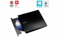 ASUS SDRW-08D2S-U LITE/BLACK/ Externí slim/ DVD-RW/ černá/ USB