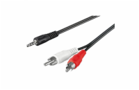 TECHLY 504402 Audio stereo cable Jack 3.5mm to 2x RCA M/M 50cm