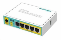 MikroTik RouterBOARD hEX PoE Lite, 650MHz CPU, 64MB RAM, 5x LAN, USB, PoE, 1x USB, vč. L4 licence