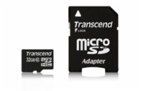 TRANSCEND MicroSDHC karta 32GB Class 10 + adaptér