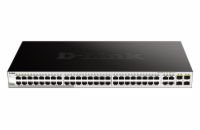 D-Link DGS-1210-52 52-port Gigabit Smart+ Switch, 48x GbE, 4x RJ45/SFP, fanless