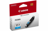 Canon CARTRIDGE CLI-551C azurová pro Pixma iP, Pixma iX, Pixma MG a Pixma MX 6850, 725x, 925, 8750 (332 str.)