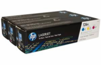 HP CF341A - originální HP 126A CMY 3-pack LJ Toner Cart, CF341A (1,000 / 1,000 / 1,000 pages)