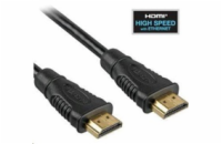 PremiumCord HDMI High Speed + Ethernet kabel/ zlacené konektory/ 25m/ černý