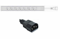 Základní PDU lišta,zásuvky UTE,přívod C14 (do UPS)