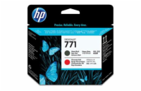HP 771 Black matte + Red chromatic DJ Printhead, CE017A