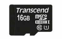 TRANSCEND MicroSDHC karta 16GB Premium, Class 10 UHS-I 300x, bez adaptéru