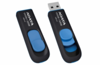 ADATA Flash Disk 32GB UV128, USB 3.1 Dash Drive (R:40/W:25 MB/s) černá/modrá