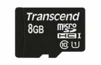 TRANSCEND MicroSDHC karta 8GB Premium, Class 10 UHS-I 300x, bez adaptéru