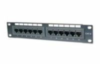 XtendLan Patch panel 10", 1U / 12 portů, CAT6, osazený