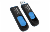 ADATA Flash Disk 64GB UV128, USB 3.1 Dash Drive (R:90/W:40 MB/s) černá/modrá