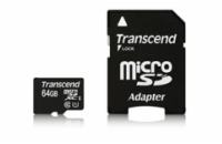 Transcend 64GB microSDXC UHS-I 400x Premium (Class 10) paměťová karta (s adaptérem)