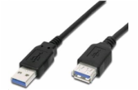 PremiumCord Prodlužovací kabel USB 3.0 Super-speed 5Gbps A-A, MF, 9pin, 1m