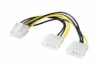 PREMIUMCORD Napájecí redukce 2x MOLEX PCI-e 8pin