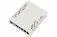 MikroTik RouterBOARD RB951Ui-2HnD, 600MHz CPU, 128MB RAM, 5x LAN, integr. 2.4GHz Wi-Fi, vč. L4 licence