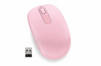Microsoft 1850/Cestovní/Optická/Bezdrátová USB/Růžová