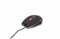 GEMBIRD MUSG-001-R gaming optical mouse 2400 DPI 6-button USB black with red backlight