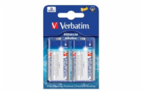 VERBATIM Alkalické baterie D,  2 PACK / LR20