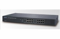 Planet GSW-1601 Switch 16x 10/100/1000, kov, rackmount, fanless