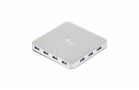 i-tec USB HUB METAL/ 10 portů/ USB 3.0/ napájecí adaptér/ kovový