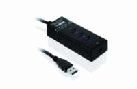 IBOX IUH3FB HUB USB 3.0 BLACK 4-PORTS