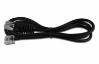 Kabel RJ12 24V pro pokladní zásuvku a tiskárnu, 1,1 m, černý