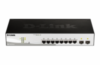 D-Link DGS-1210-10 D-Link DGS-1210-10 10-Port Gigabit Smart+ Switch, 8x GbE, 2x SFP, fanless