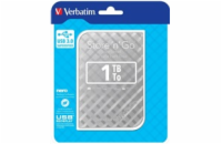 VERBATIM HDD 2.5" 1TB Store  n  Go Portable Hard Drive USB 3.0, Silver GEN II