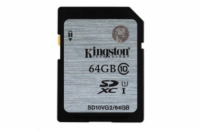 Kingston 64GB SDXC Class10 UHS-I (Read 45MB/s, Write 10MB/s)