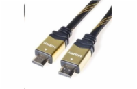 PREMIUMCORD Gold HDMI High Speed + Ethernet kabel (v1.4), opletený, zlacené konektory, 10m