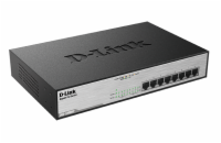 D-Link DGS-1008MP D-Link DGS-1008MP 8-port Gigabit PoE switch, 8x gigabit PoE RJ45, PoE budget 140W