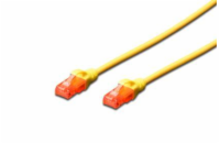 DIGITUS CAT 6 U-UTP patch cable PVC AWG 26/7 length 0.5m color yellow