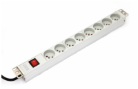 ASM A-19-STRIP-2-IMP PDU outlet strip 19 RACK 8xType E 1.8m cable with Schuko On/Off aluminium