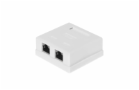 NETRACK 106-13 complete surface-mounted outlet 2 x RJ45 8p8c FTP cat. 6 LSA