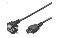 PREMIUMCORD Kabel napájecí 230V pro NTB (3pin, Schuko, trojlístek) 3m