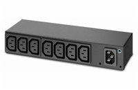 APC Rack PDU, Basic, 0U/1U, 120-240V/15A, 220-240V/10A, (8) C13, IEC-320 C14