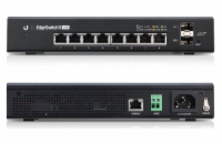 UBNT EdgeSwitch ES-8-150W [8xGigabit, 150W PoE+ 802.3at/af, pasivní PoE 24V, 2xSFP slot, non-blocking 10Gbps]