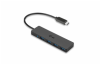 i-tec USB Slim HUB/ 4 porty/ USB 3.0 port pro USB-A zařízení na USB 3.1 Type C/ černý