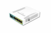 MikroTik RouterBOARD hEX PoE, 800MHz CPU, 128MB RAM, 5xGLAN, USB, PoE 802.3at, USB, SFP,  vč. L4