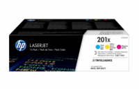 HP CF253XM - originální HP 201X 3-pack High Yield Cyan/Magenta/Yellow Original LaserJet Toner Cartridges (CF253XM) (2,300 / 2,300 / 2,300 pages)