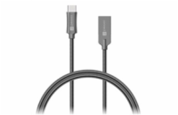 CONNECT IT Wirez Steel Knight USB-C (Type C) - USB-A, metallic anthracite, 2,1A, 1 m