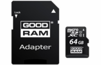 GOODRAM MicroSDXC karta 64GB M1AA, UHS-I Class 10, U1 + adaptér