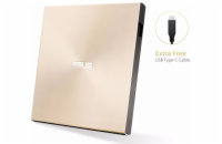 ASUS DVD ZenDrive SDRW-08U9M-U GOLD, External Slim DVD-RW, USB Type-C/Type-A, M-DISC