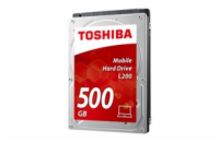 TOSHIBA HDD L200 Mobile (CMR) 500GB, SATA III, 5400 rpm, 8MB cache, 2,5", 7mm, BULK