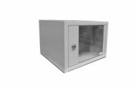 ASM CL-19 04U Wallmount cabinet 19 4U 568x350 glass door RAL7035