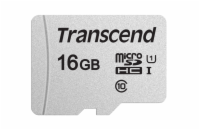 TRANSCEND MicroSDHC karta 16GB 300S, UHS-I U1, bez adaptéru