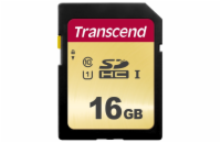 TRANSCEND SDHC karta 16GB 500S, UHS-I U1 (R:95/W:60 MB/s)