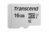 TRANSCEND MicroSDHC karta 16GB 300S, UHS-I U1 + adaptér