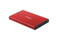 Natec external enclosure RHINO GO for 2,5`` SATA, USB 3.0, Red, NKZ-1279